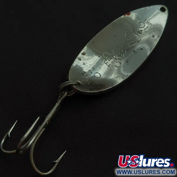 Seneca Little Cleo (Hula Girl), nickel/orange 21g, Cuillère ondulante #22639