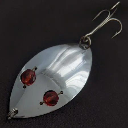 Herter's Glass Eye Spoon, 21g nickel/yeux rouges, Cuillère #22641