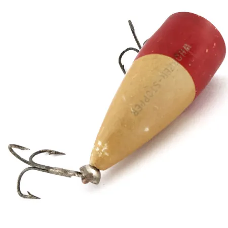 Whopper-Stopper popper en bois, 12g, Rouge et Crème #22690