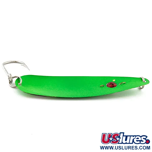 Red Eye Lures Red Eye Evil Eye, 18g green/red eye UV, Cuillère #22829