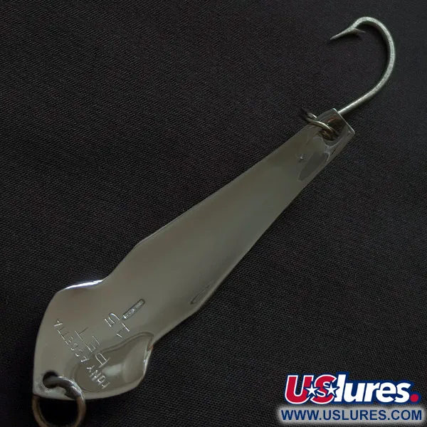 Tony Acetta Pet Spoon 15, 14g, Chrome/Vert, Cuillère ondulante #22842