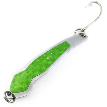 Tony Acetta Pet Spoon 15, 14g, Chrome/Vert, Cuillère ondulante #22842