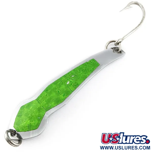 Tony Acetta Pet Spoon 15, 14g, Chrome/Vert, Cuillère ondulante #22842
