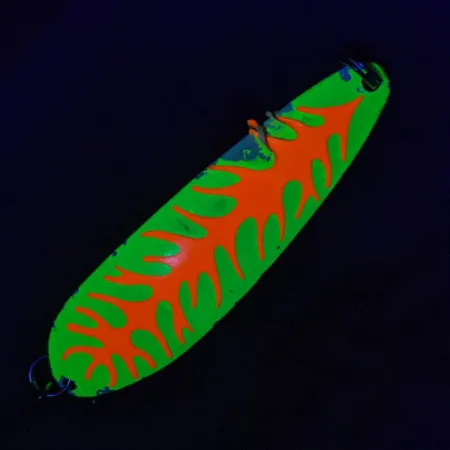 The Producers Hookster Totem #4 UV, 8g blanc/jaune/orange UV, Cuillère de traîne #22846