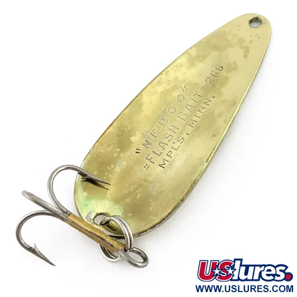 Nebco Flashbait 266, 10g Laiton, Cuillère #22854
