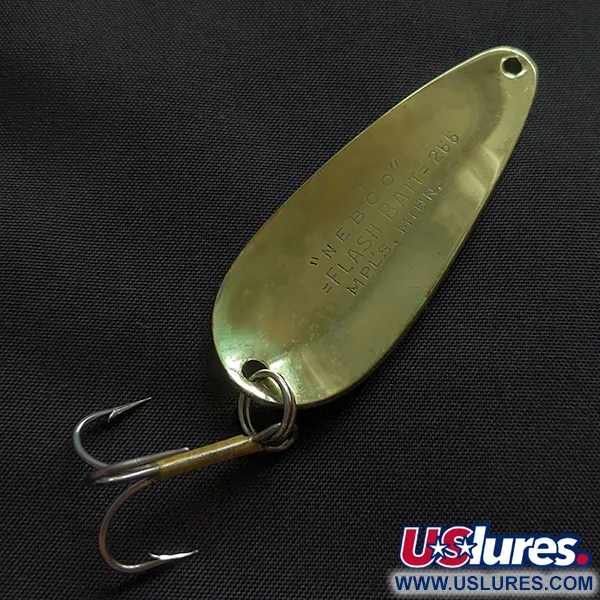 Nebco Flashbait 266, 10g Laiton, Cuillère #22854