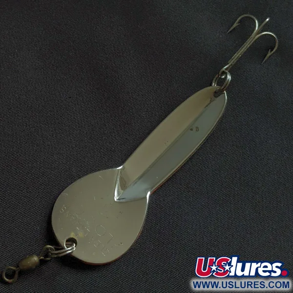 Glen Evans Loco 3, Argent Prismatique et Orange, 7.1g, Cuillère ondulante #22900