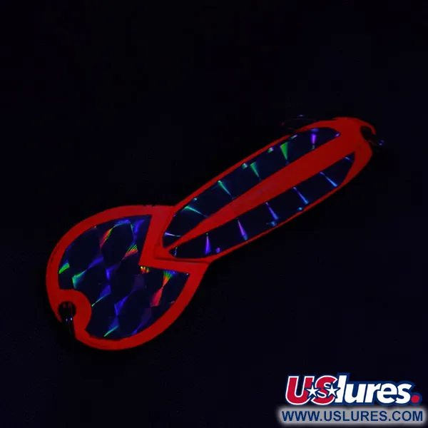 Glen Evans Loco 3, Argent Prismatique et Orange, 7.1g, Cuillère ondulante #22900