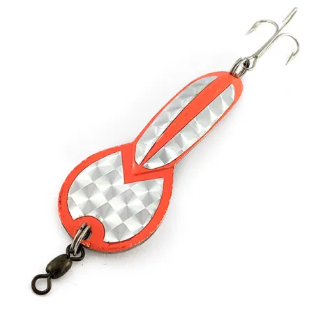 Glen Evans Loco 3, Argent Prismatique et Orange, 7.1g, Cuillère ondulante #22900