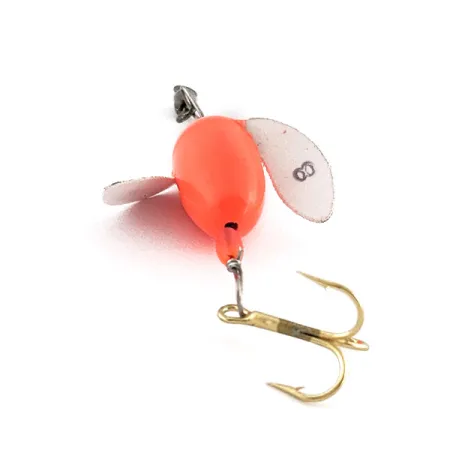 Yakima Bait Spin-N-Glo, 1g, Orange et Blanc, Leurre de dérive #22944