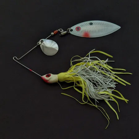 Strike King Red Eyed, 17g, Chartreuse et Blanc, Spinnerbait #23038