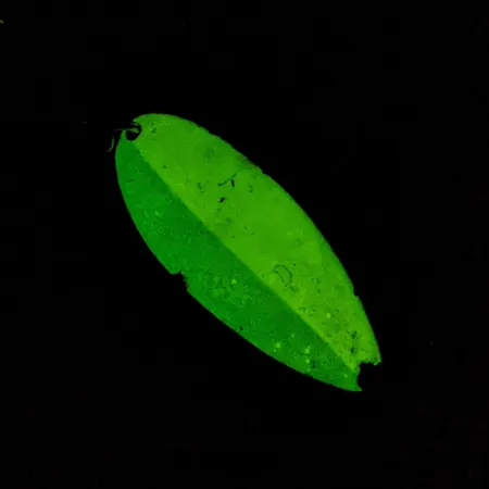 Seneca Little Cleo (Hula Girl), 21g, nickel/blanc/bleu phosphorescent, cuillère ondulante #23040