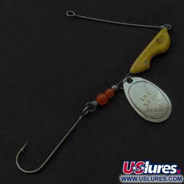 Erie Dearie Walleye Killer, 14g Nickel, Spinner à tête plombée #23053