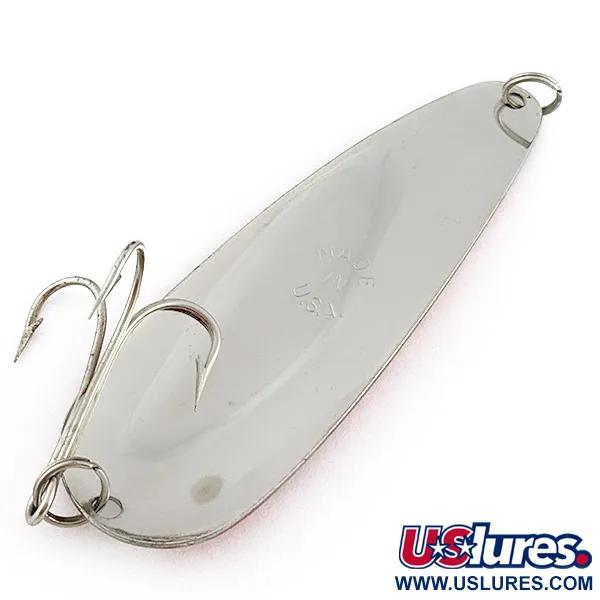 Worth Chippewa, 21 g, nickel/rouge, Cuillère ondulante #23075