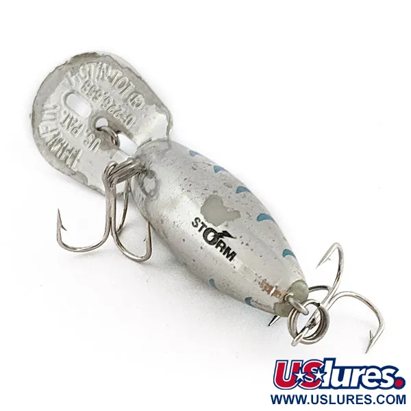 Storm Hot'N'Tot Thin Fin, Bleu Chrome, 6.5g, Poisson Nageur #23090