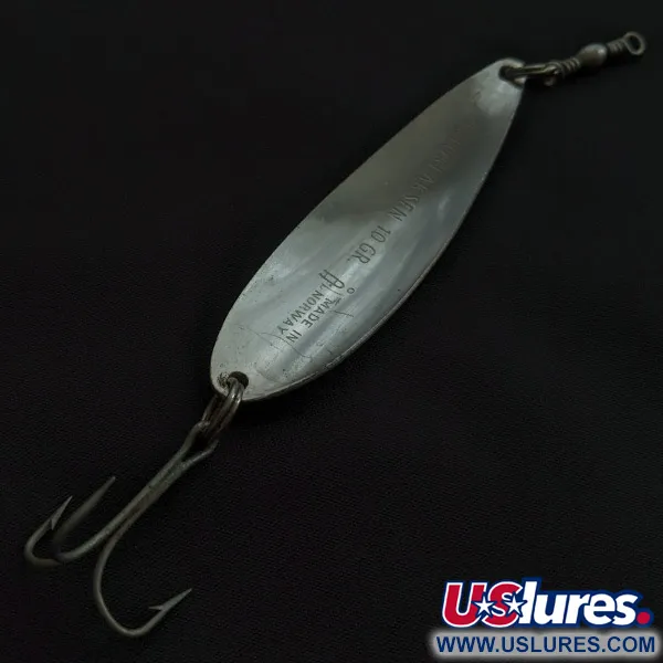 Sølvkroken Storlaksen, Argent, 10g, Cuillère ondulante #23107