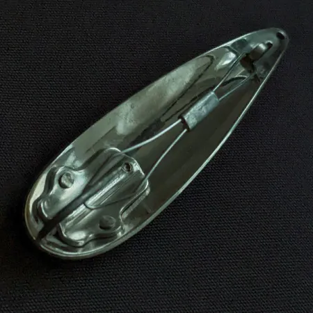 Weedless Bait Company FISHTRAP, 8,5g rouge/blanc/nickel, Cuillère vintage #23191