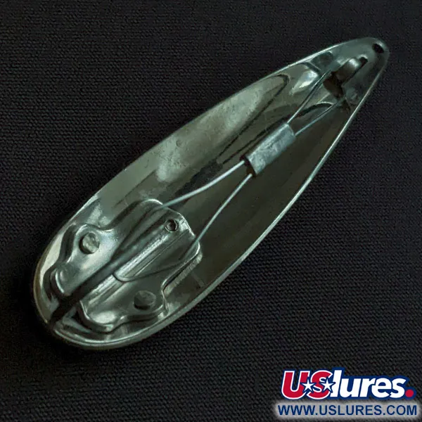 Weedless Bait Company FISHTRAP, 8,5g rouge/blanc/nickel, Cuillère vintage #23191