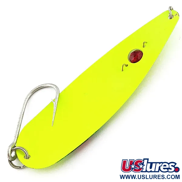 Red Eye Lures Red Eye Evil Eye, 18g, Jaune Chartreuse, Cuillère #23200