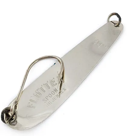 Luhr Jensen Flutter Spoon 44, 4g, Nickel/Bleu, Cuillère ondulante #23239