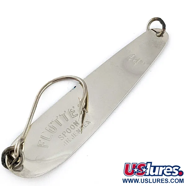 Luhr Jensen Flutter Spoon 44, 4g, Nickel/Bleu, Cuillère ondulante #23239