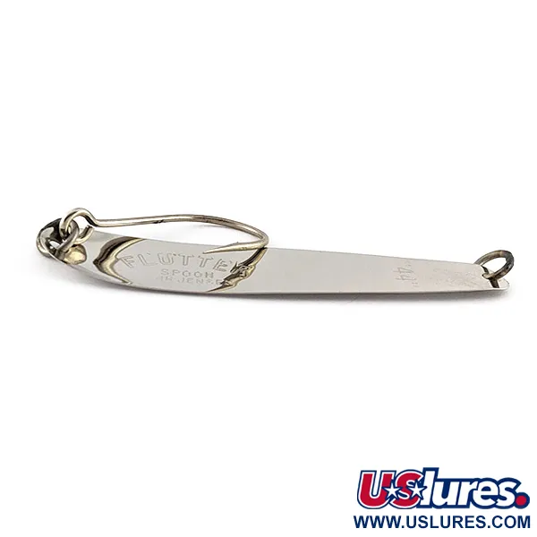 Luhr Jensen Flutter Spoon 44, 4g, Nickel/Bleu, Cuillère ondulante #23239