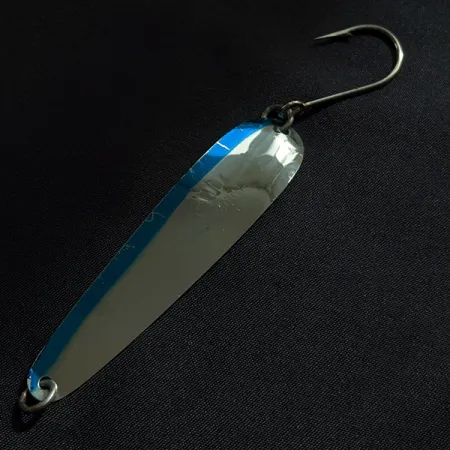 Luhr Jensen Flutter Spoon 44, 4g, Nickel/Bleu, Cuillère ondulante #23239