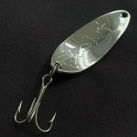 Seneca Little Cleo (Hula Girl), 10g, nickel/vert, cuillère ondulante #23255