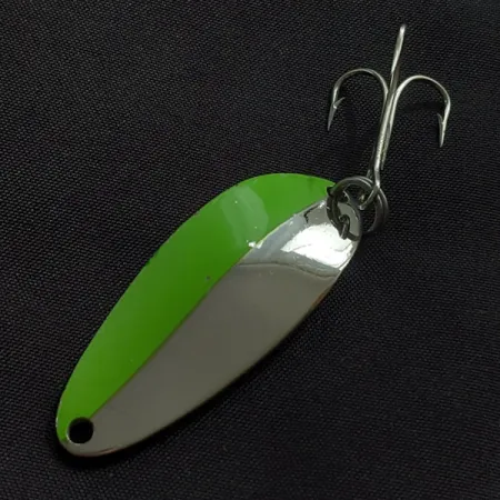 Seneca Little Cleo (Hula Girl), 10g, nickel/vert, cuillère ondulante #23255