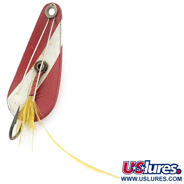 Weezel bait Rex Spoon, Rouge et Blanc, 7g, Cuillère anti-herbe #23267