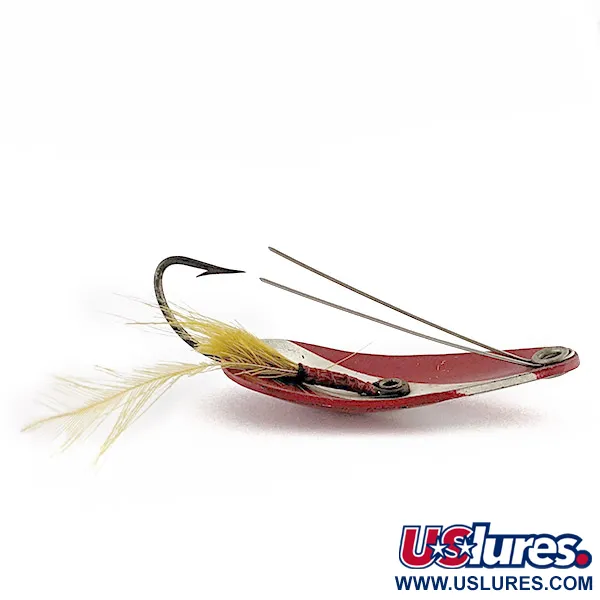 Weezel bait Rex Spoon, Rouge et Blanc, 7g, Cuillère anti-herbe #23267