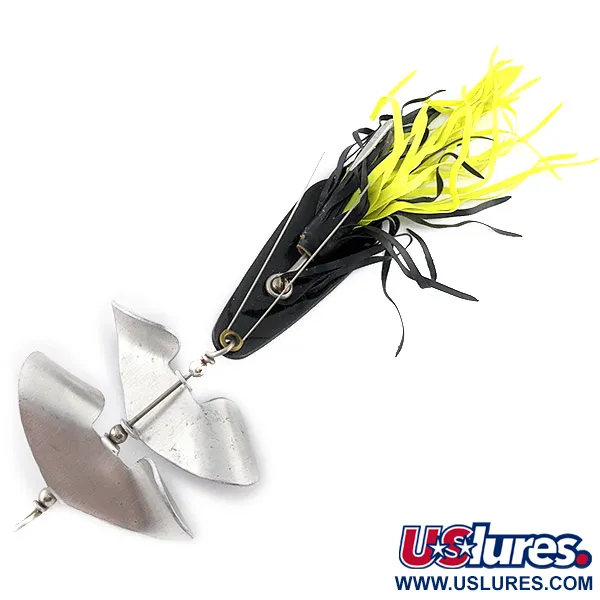 Strike King Timber King, 14g noir/jaune, Cuillère Buzz Anti-Herbe #23269