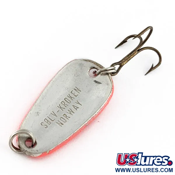 Sølvkroken Nordic, 7g, Rose Fluo/Argent UV, Cuillère ondulante #23271