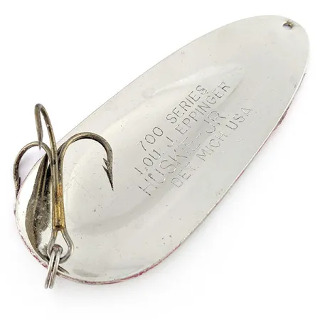 Dardevle Huskie Junior 700 series, 58g, Nickel/Rouge, Cuillère #23288