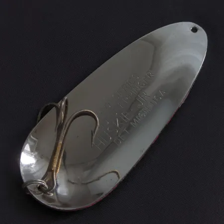 Dardevle Huskie Junior 700 series, 58g, Nickel/Rouge, Cuillère #23288