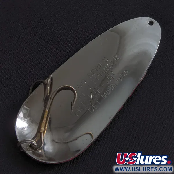 Dardevle Huskie Junior 700 series, 58g, Nickel/Rouge, Cuillère #23288