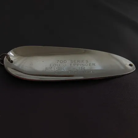 Dardevle Huskie Junior 700 series, 58g, Nickel/Rouge, Cuillère #23288