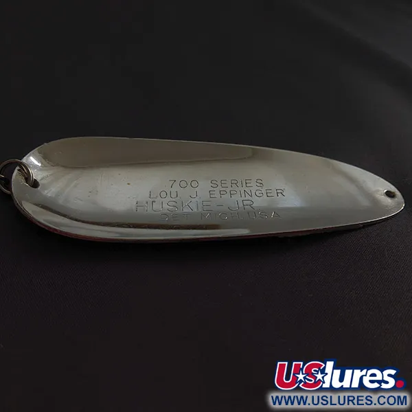 Dardevle Huskie Junior 700 series, 58g, Nickel/Rouge, Cuillère #23288