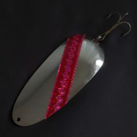 Dardevle Huskie Junior 700 series, 58g, Nickel/Rouge, Cuillère #23288