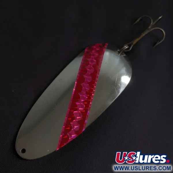 Dardevle Huskie Junior 700 series, 58g, Nickel/Rouge, Cuillère #23288