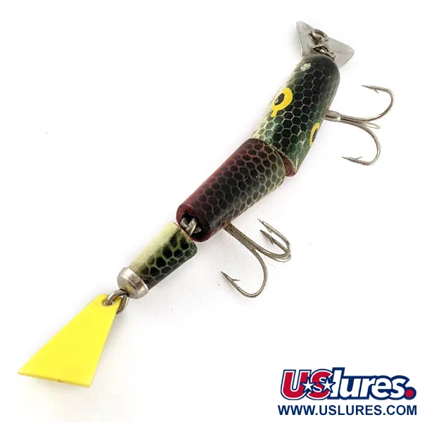 Bud Stewart Jointed Wood, 10g, Vert Écaillé, Leurre Articulé #23311