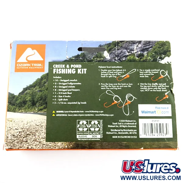 Ozark Trail Creek and Pond, 50 pièces, Kit de pêche #23330