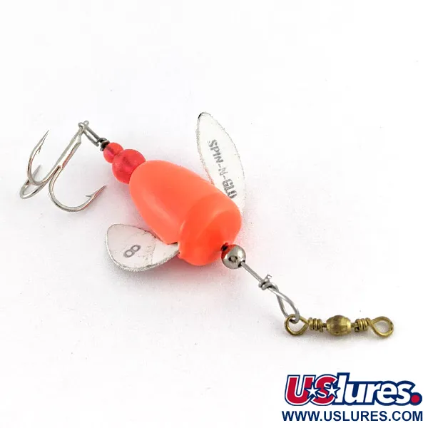 Yakima Bait Worden's Spin-n-Glo, Orange, 0,9g, Flotteur à ailettes #23344