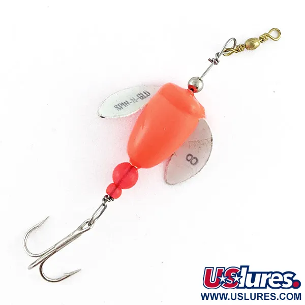 Yakima Bait Worden's Spin-n-Glo, Orange, 0,9g, Flotteur à ailettes #23344