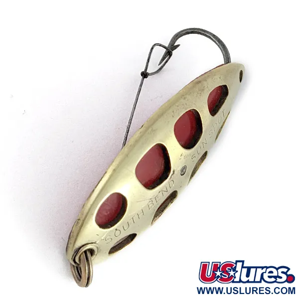 South Bend Sun Spot, 14g (1/2oz) Or/Rouge, Cuillère #23358