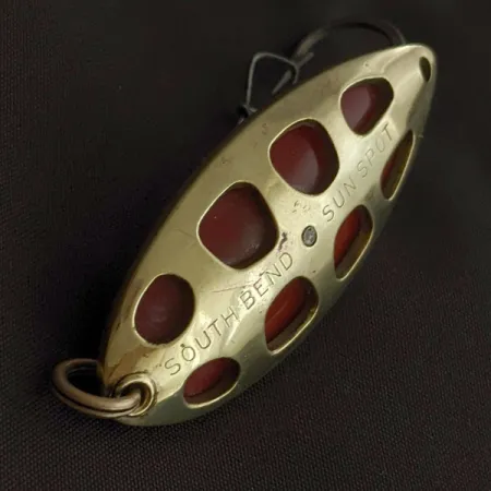 South Bend Sun Spot, 14g (1/2oz) Or/Rouge, Cuillère #23358