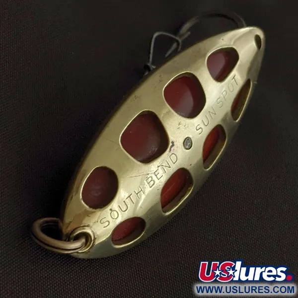 South Bend Sun Spot, 14g (1/2oz) Or/Rouge, Cuillère #23358