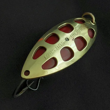 South Bend Sun Spot, 14g (1/2oz) Or/Rouge, Cuillère #23358