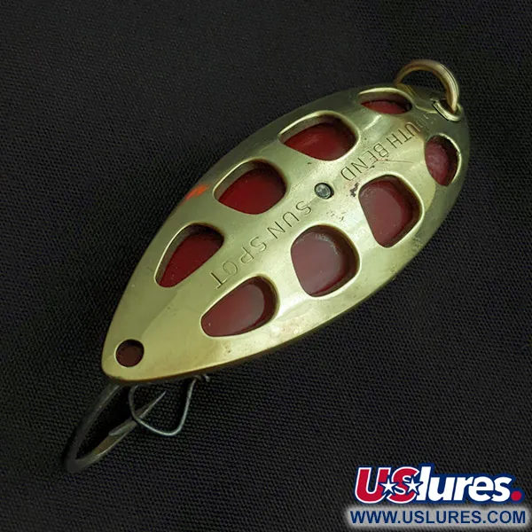 South Bend Sun Spot, 14g (1/2oz) Or/Rouge, Cuillère #23358