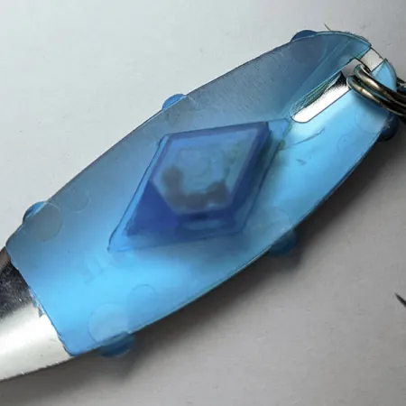 Johnson’s Rattlin’ Coho Sprite, Chrome et Bleu, 19g, Cuillère ondulante #23365